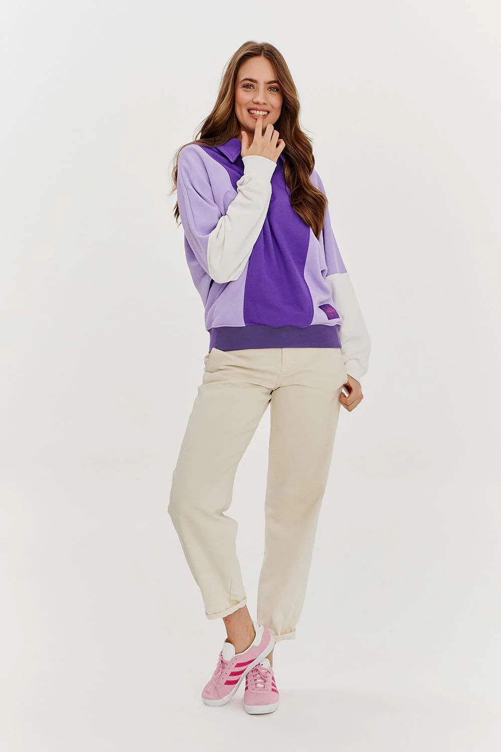 Bluza polo Mystic Plum - Image 3