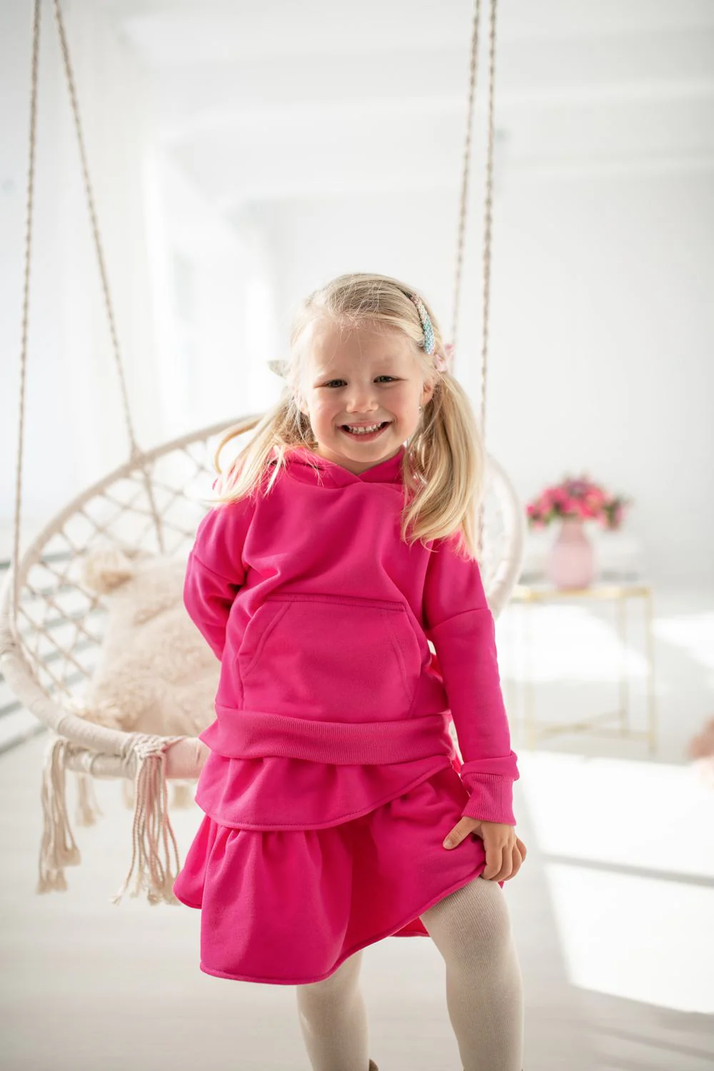 Bluza z kapturem Magenta Love - Image 5