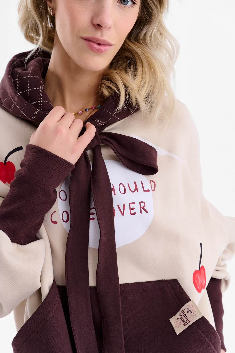 Bluza z wiązaniem Come Over x Kit Agar - Image 13