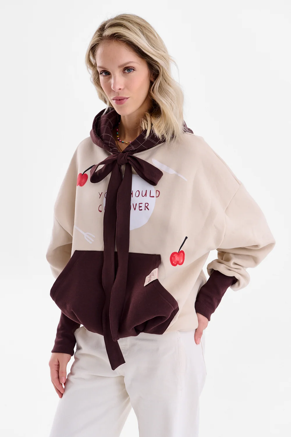Bluza z wiązaniem Come Over x Kit Agar - Image 19