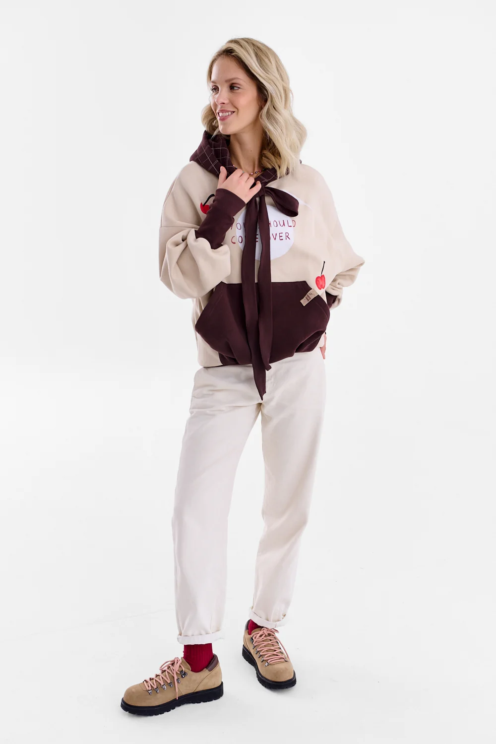 Bluza z wiązaniem Come Over x Kit Agar - Image 20