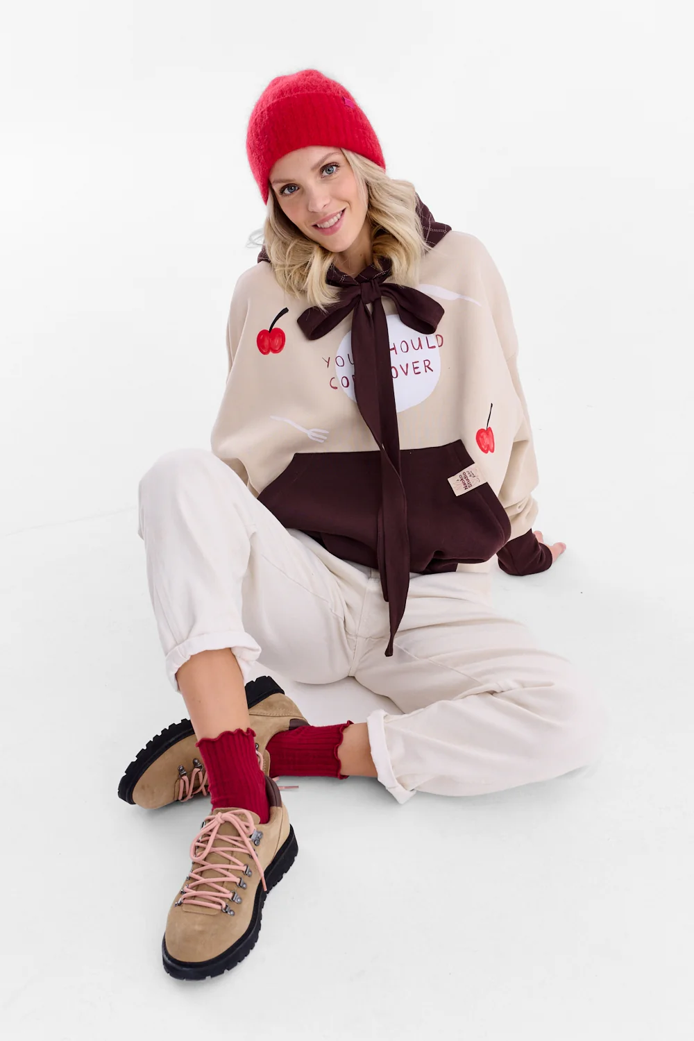 Bluza z wiązaniem Come Over x Kit Agar - Image 26