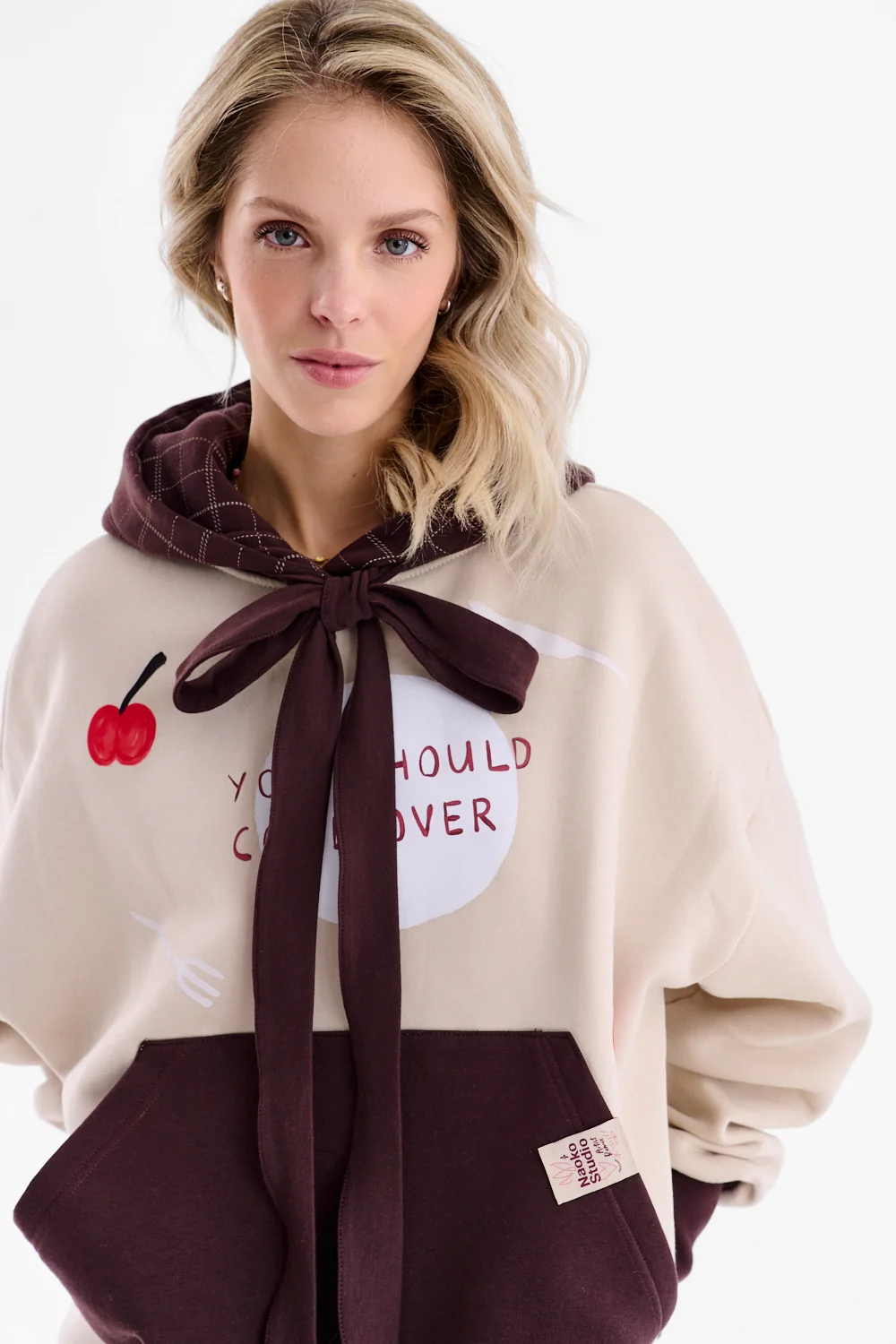 Bluza z wiązaniem Come Over x Kit Agar - Image 4