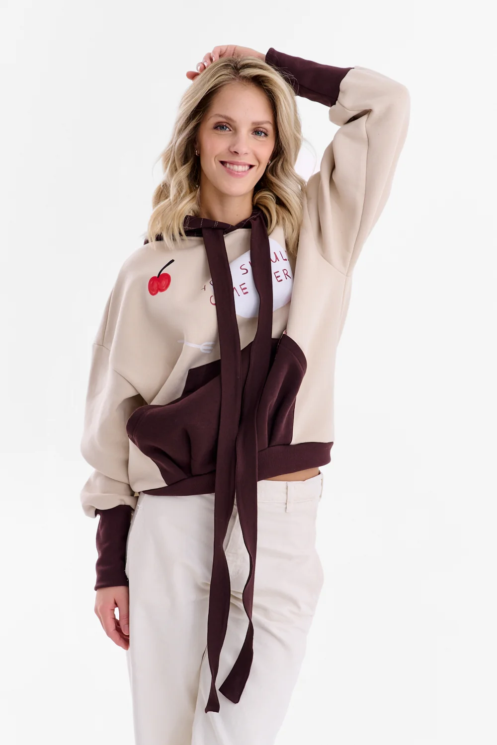 Bluza z wiązaniem Come Over x Kit Agar - Image 5