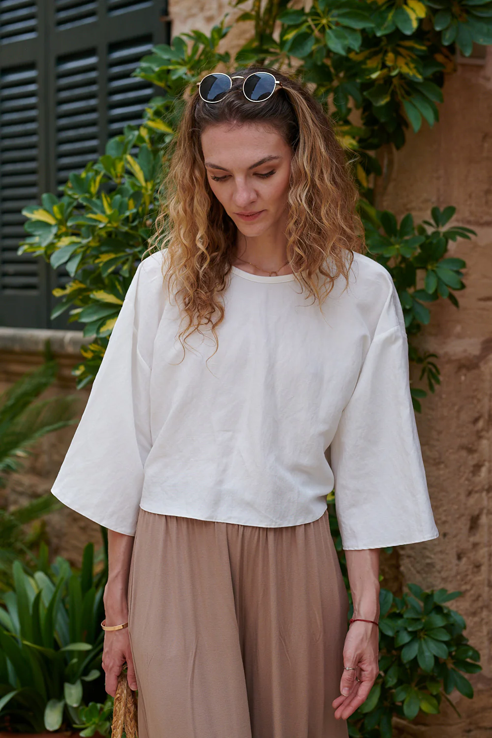 Bluzka wiązana Ivory Moon - Image 7