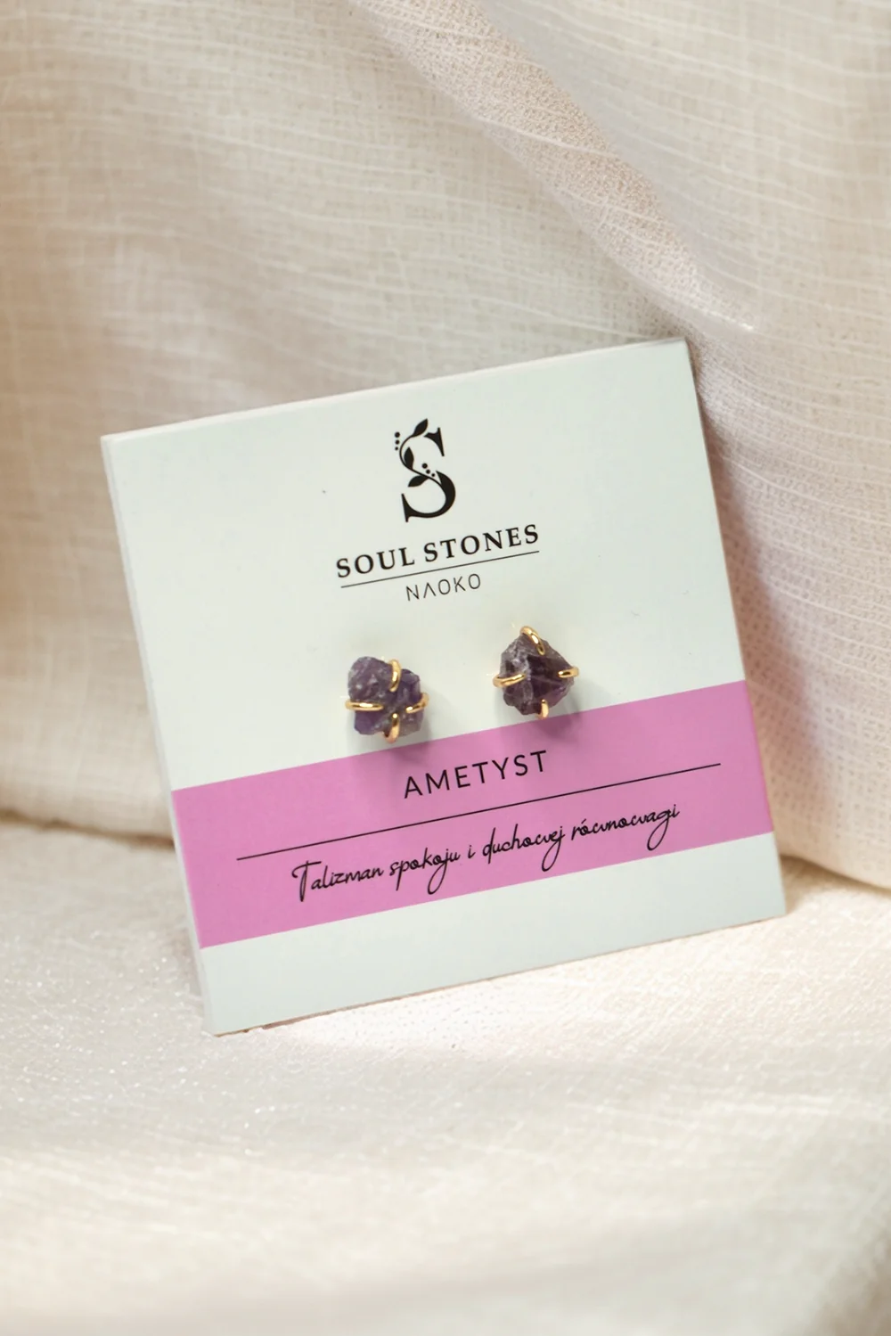 Kolczyki Soul Stones Amethyst - Image 6