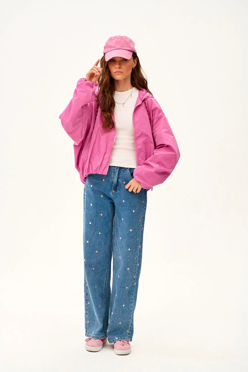 Krótka parka z kapturem Dahlia Crush - Image 10