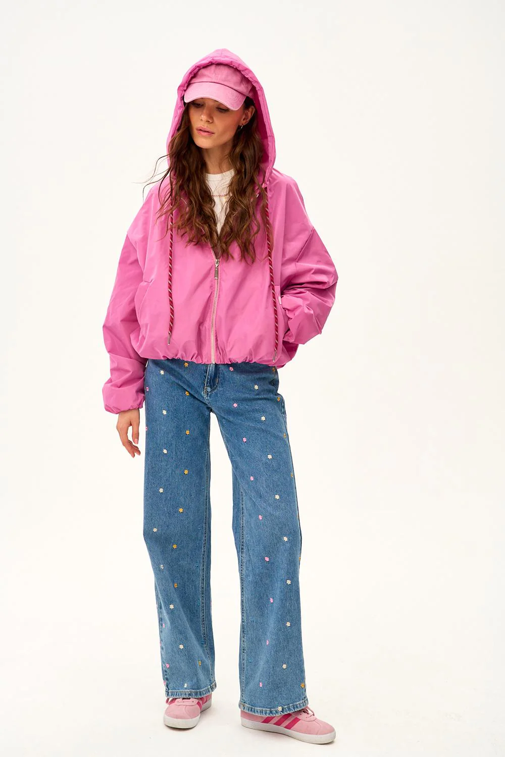 Krótka parka z kapturem Dahlia Crush - Image 16