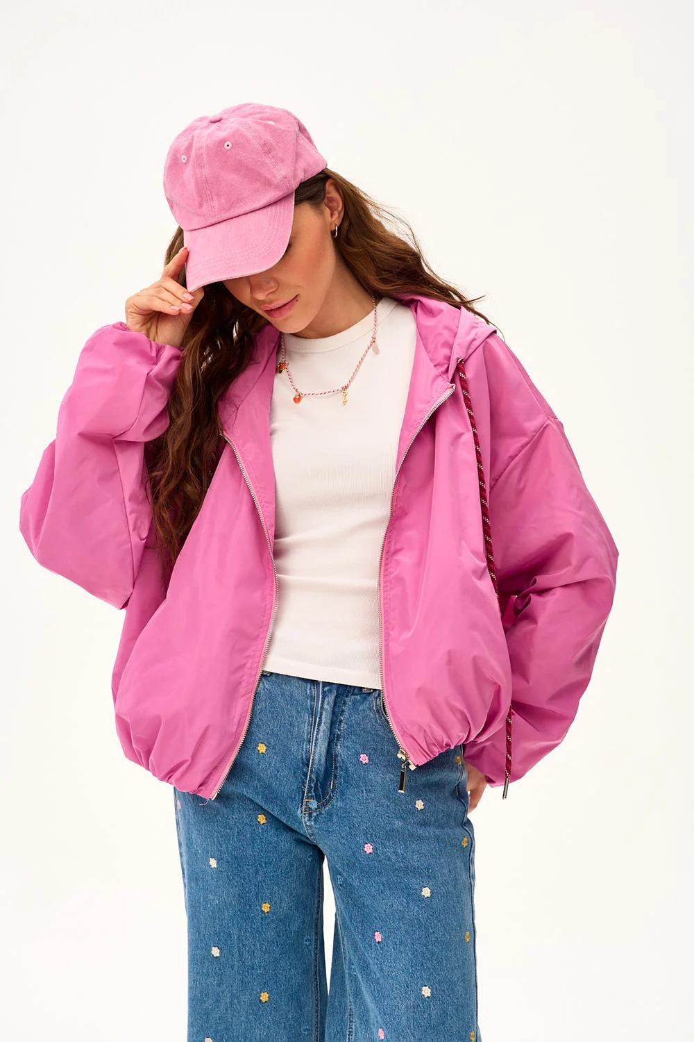 Krótka parka z kapturem Dahlia Crush - Image 26