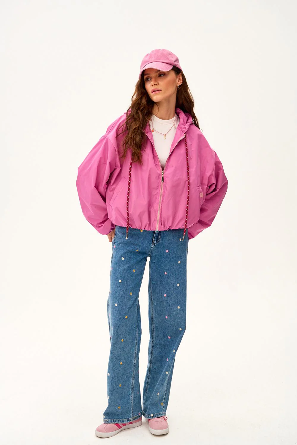 Krótka parka z kapturem Dahlia Crush - Image 28