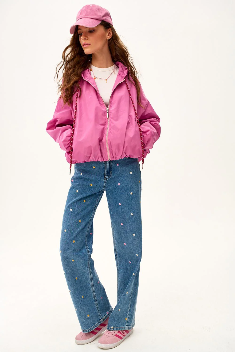 Krótka parka z kapturem Dahlia Crush - Image 30