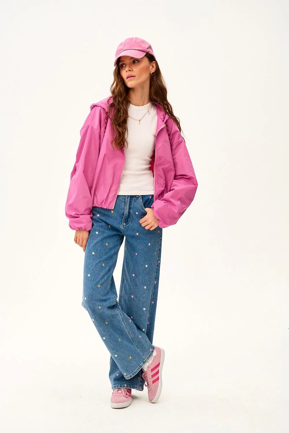 Krótka parka z kapturem Dahlia Crush - Image 8