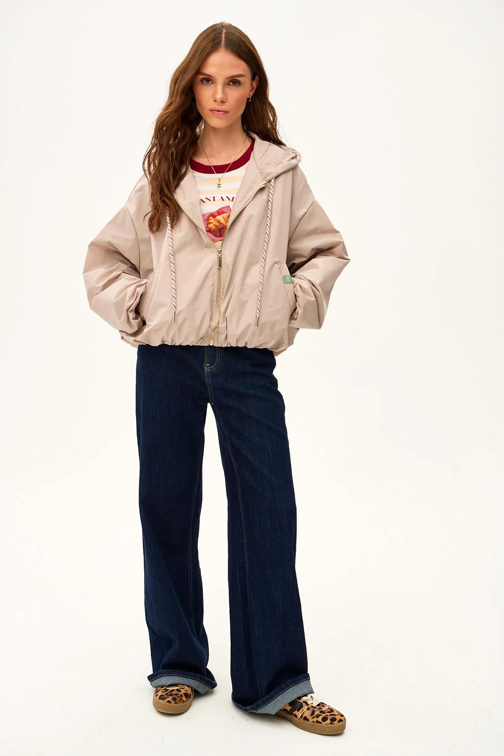 Krótka parka z kapturem Desert Flower - Image 10