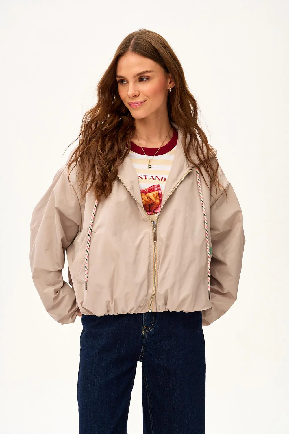 Krótka parka z kapturem Desert Flower - Image 18