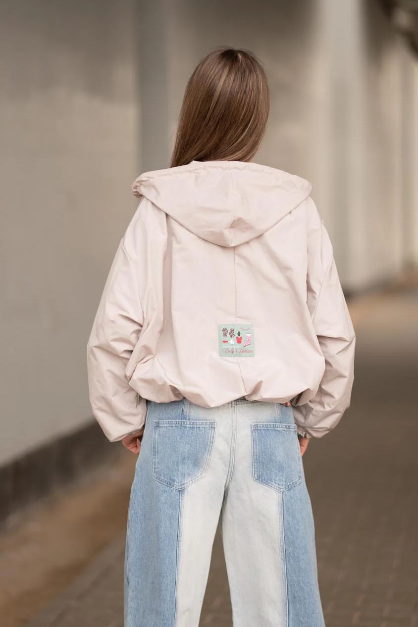 Krótka parka z kapturem Desert Flower - Image 20