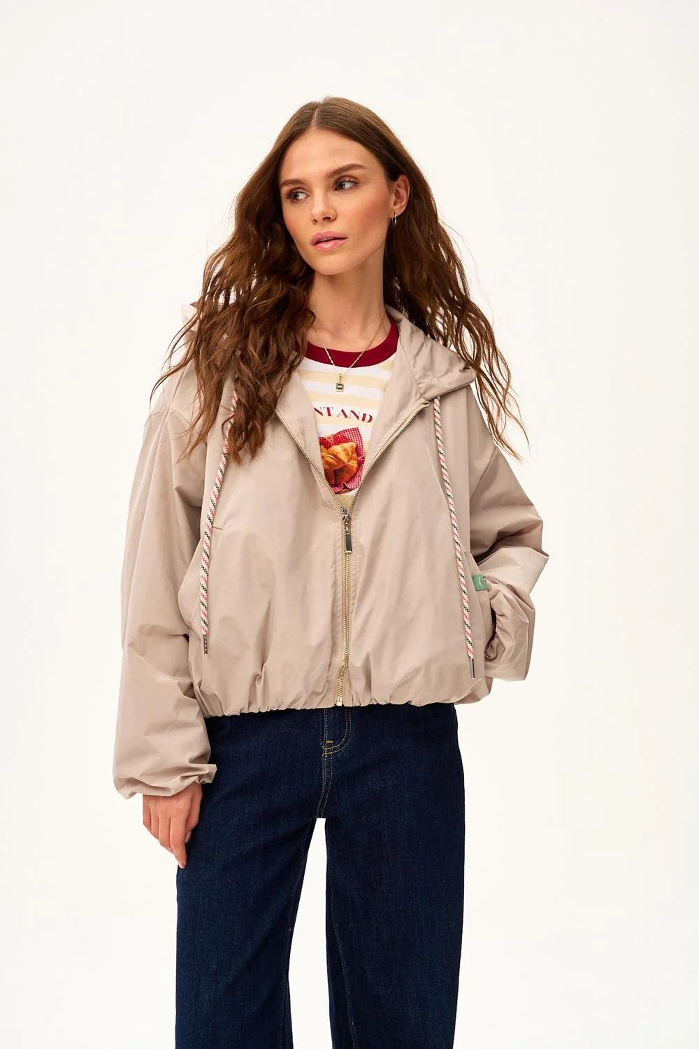 Krótka parka z kapturem Desert Flower - Image 8