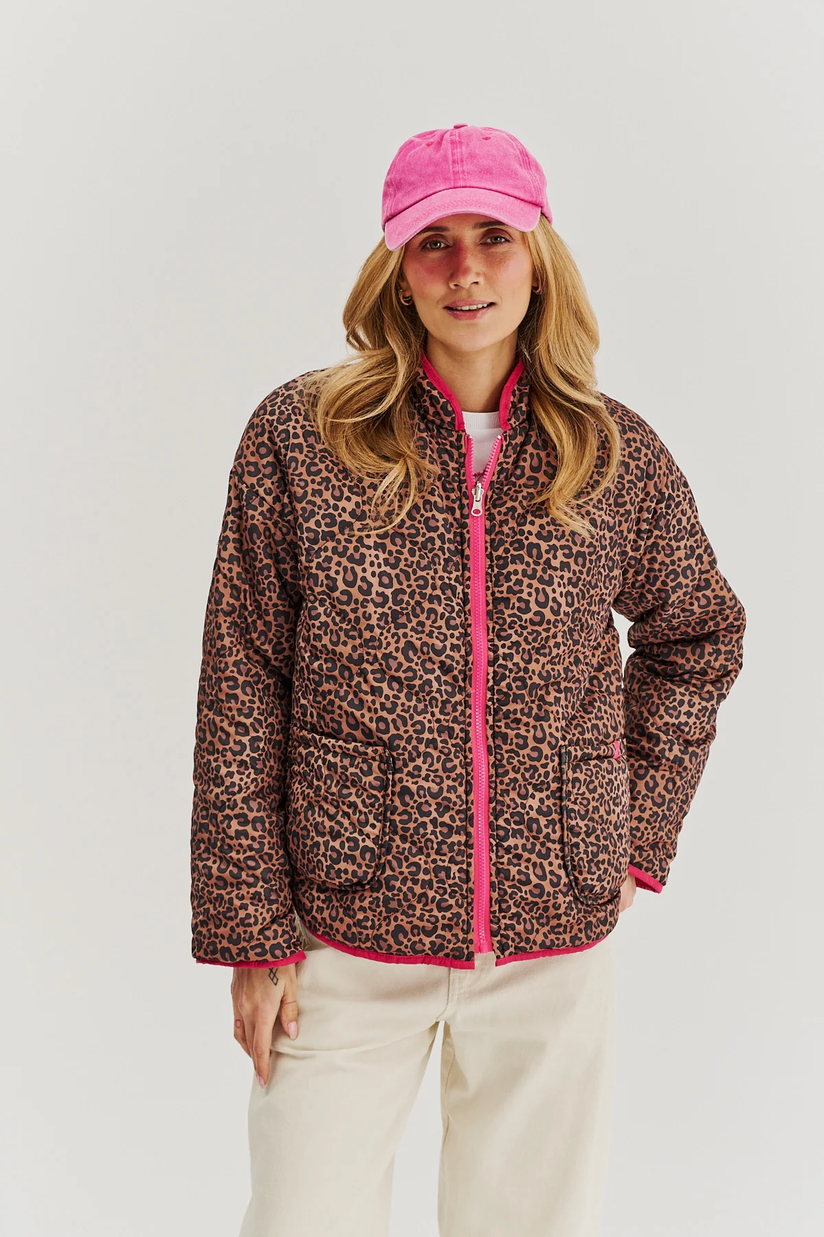 Kurtka dwustronna Pink Cheetah - Image 10