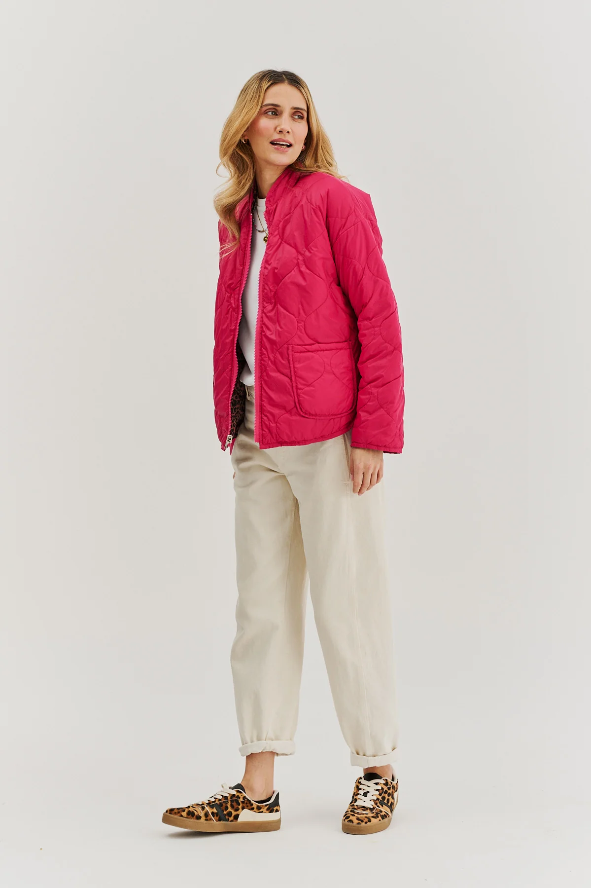 Kurtka dwustronna Pink Cheetah - Image 7