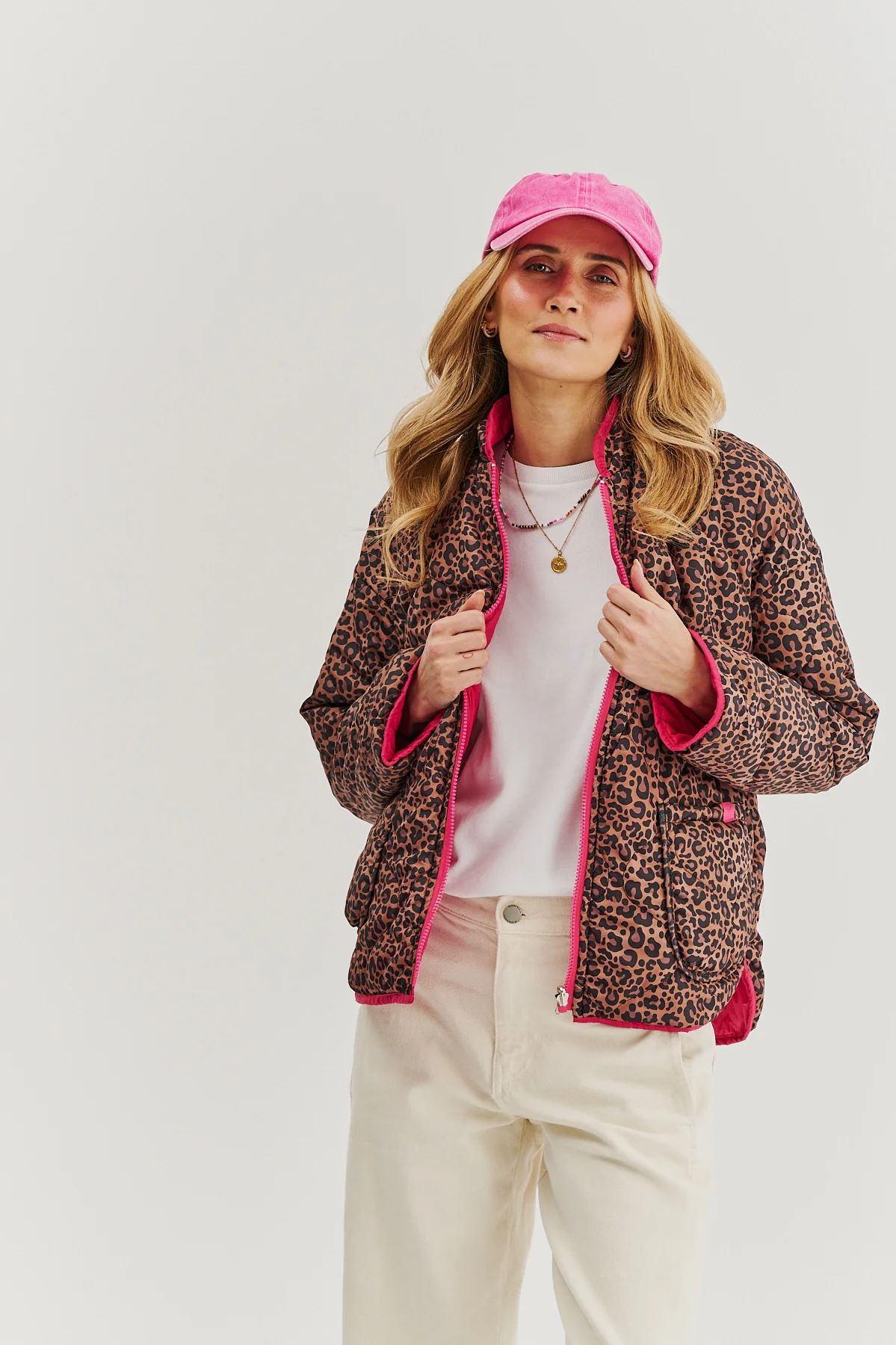 Kurtka dwustronna Pink Cheetah - Image 9