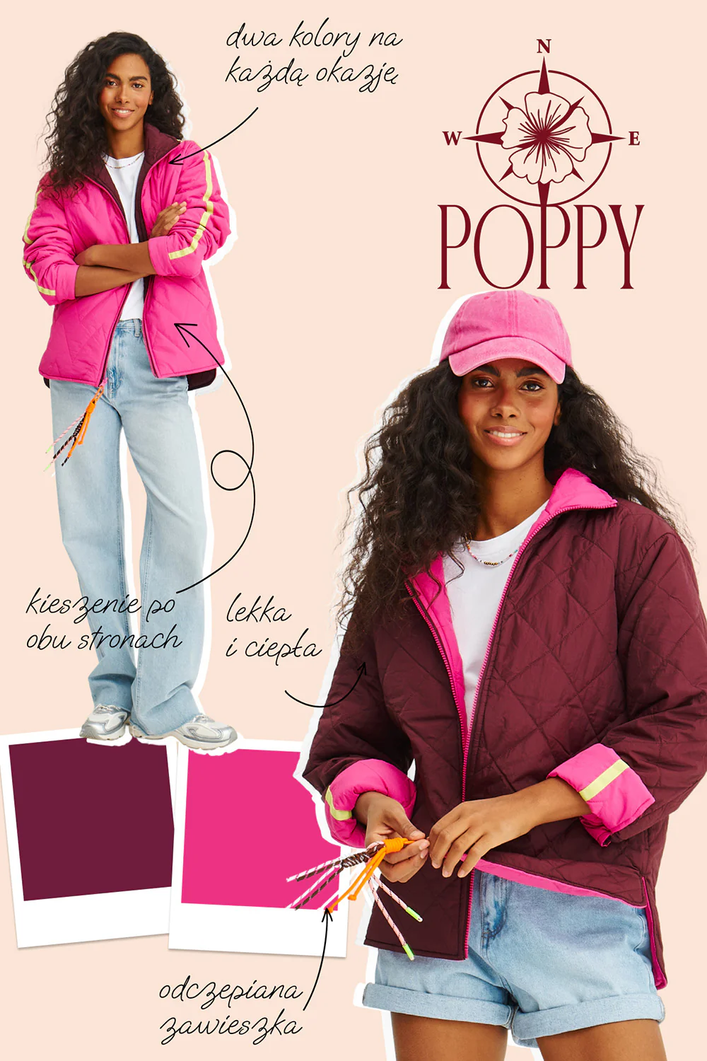 Kurtka dwustronna Poppy Punkberry - Image 2