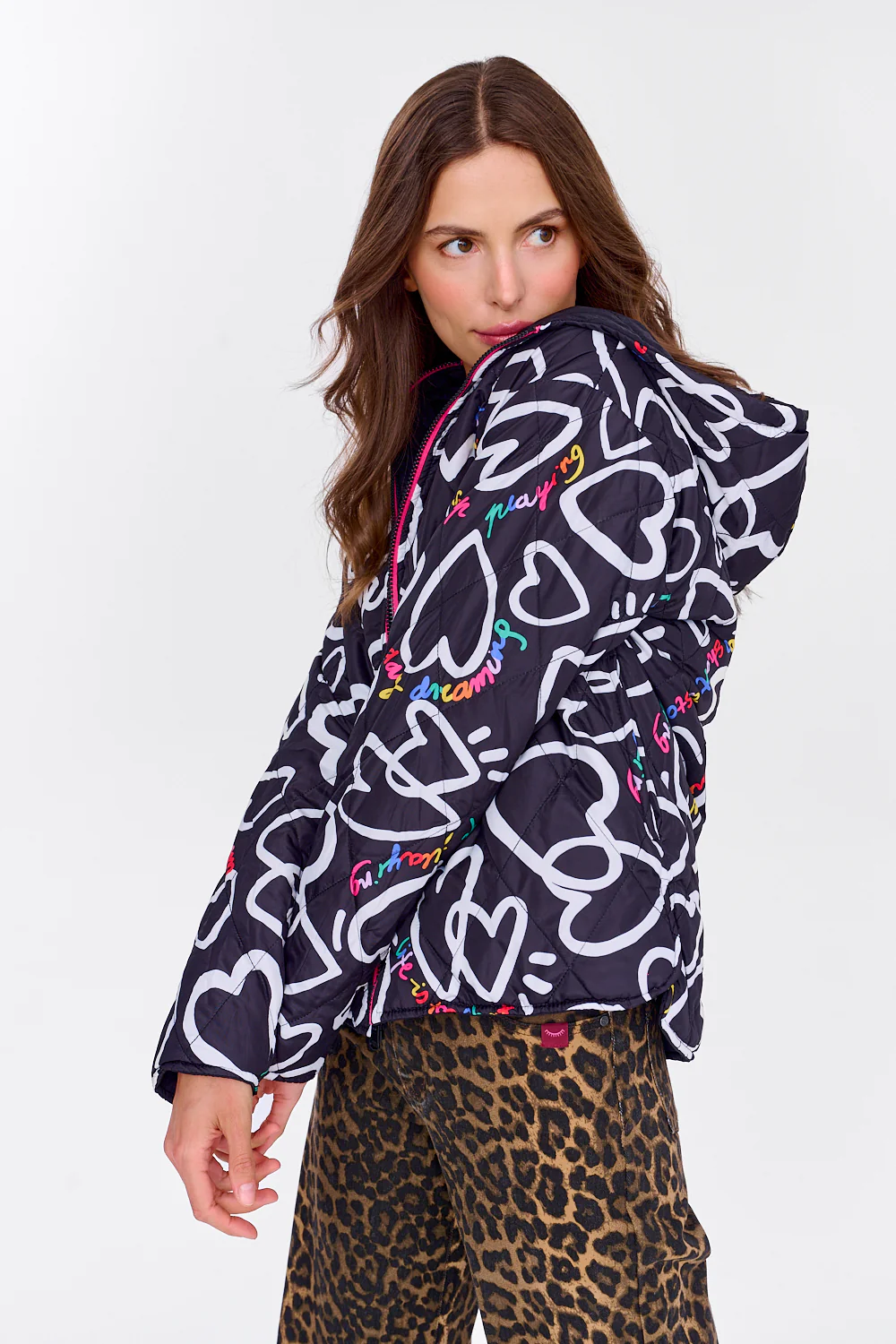 Kurtka dwustronna z kapturem Poppy Double Crush - Image 15