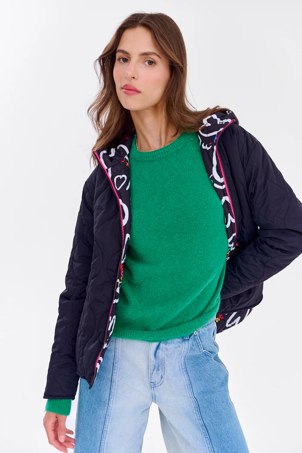 Kurtka dwustronna z kapturem Poppy Double Crush - Image 3