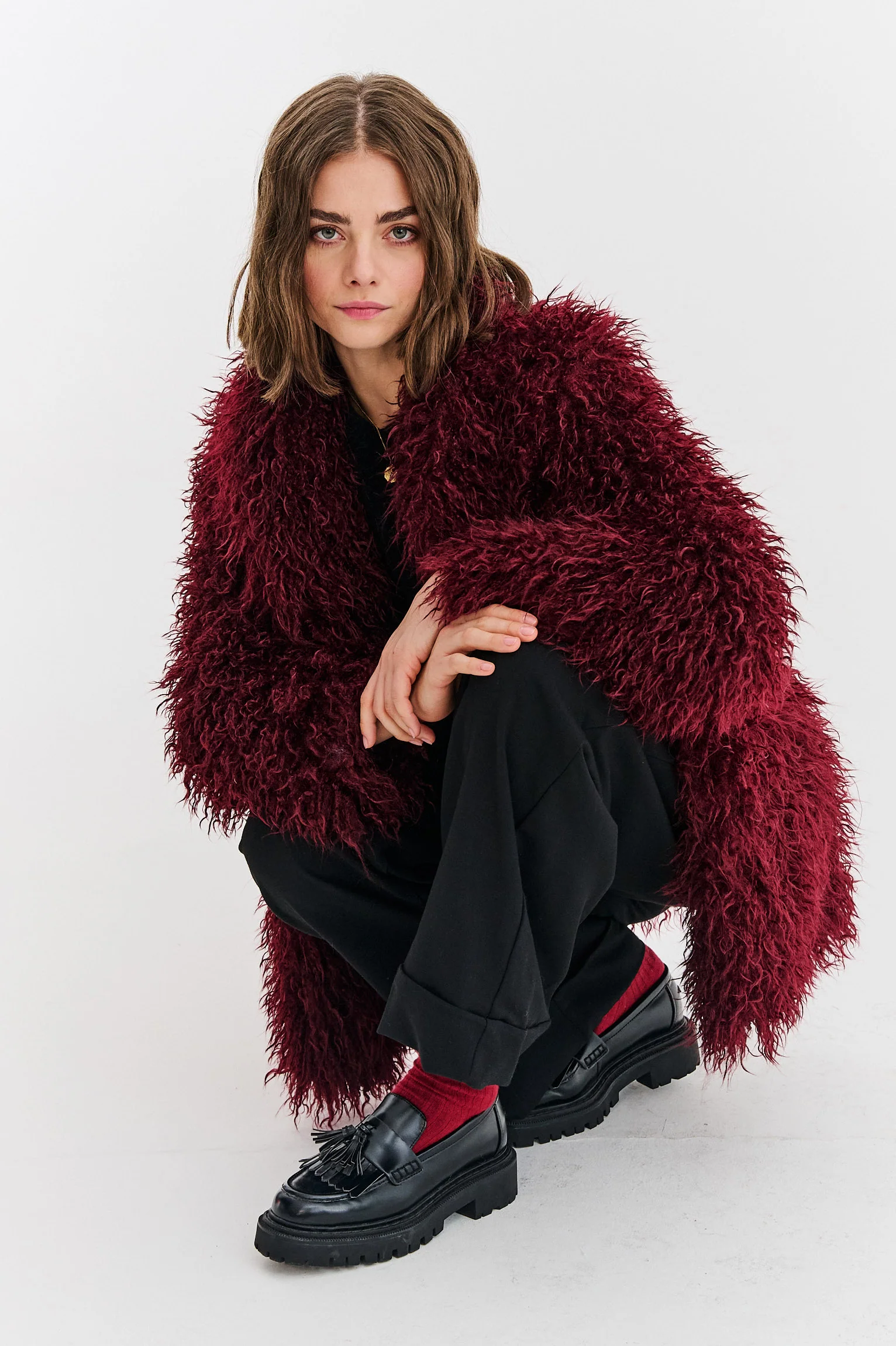 Kurtka ze sztucznego futerka Cranberry Magic - Image 19