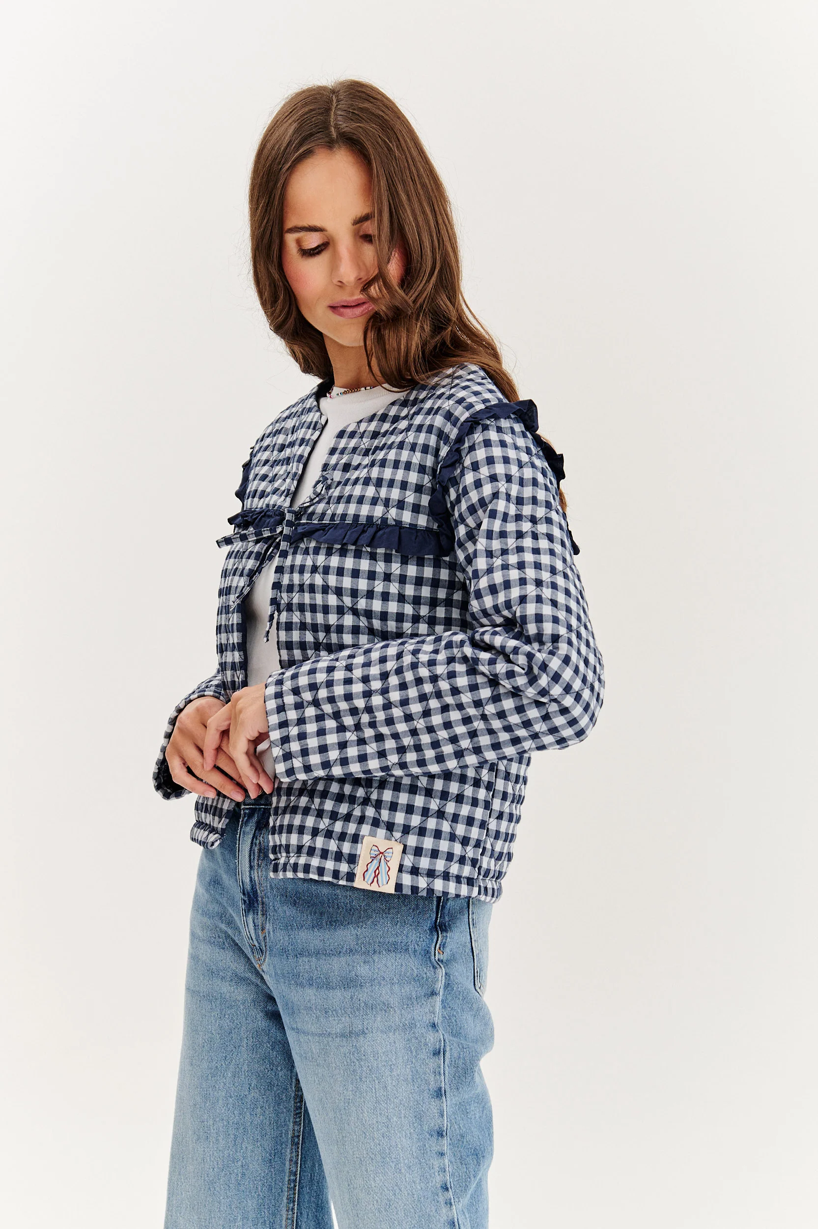 Lekka kurtka pikowana Indigo Charm - Image 8