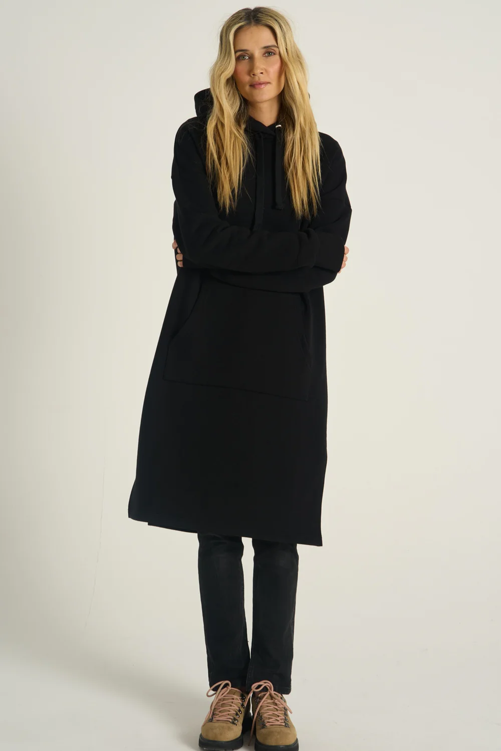 Longline Hoodie Hold Fast To Dreams - Image 12