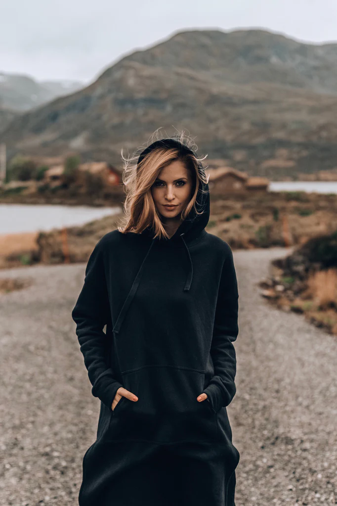 Longline Hoodie Hold Fast To Dreams - Image 14
