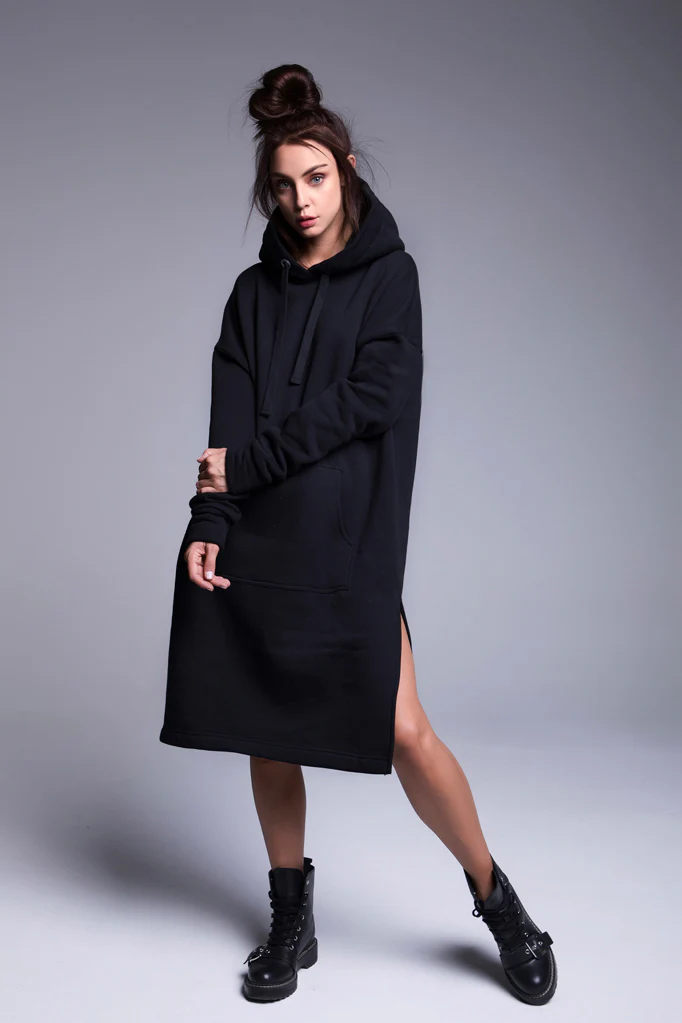 Longline Hoodie Hold Fast To Dreams - Image 16