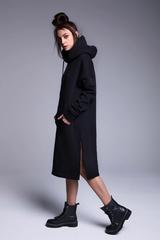 Longline Hoodie Hold Fast To Dreams - Image 19