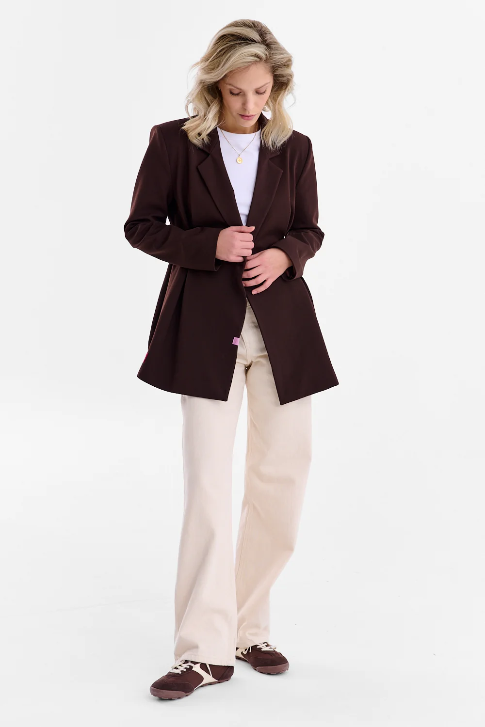 Marynarka taliowana Brown Muse - Image 11