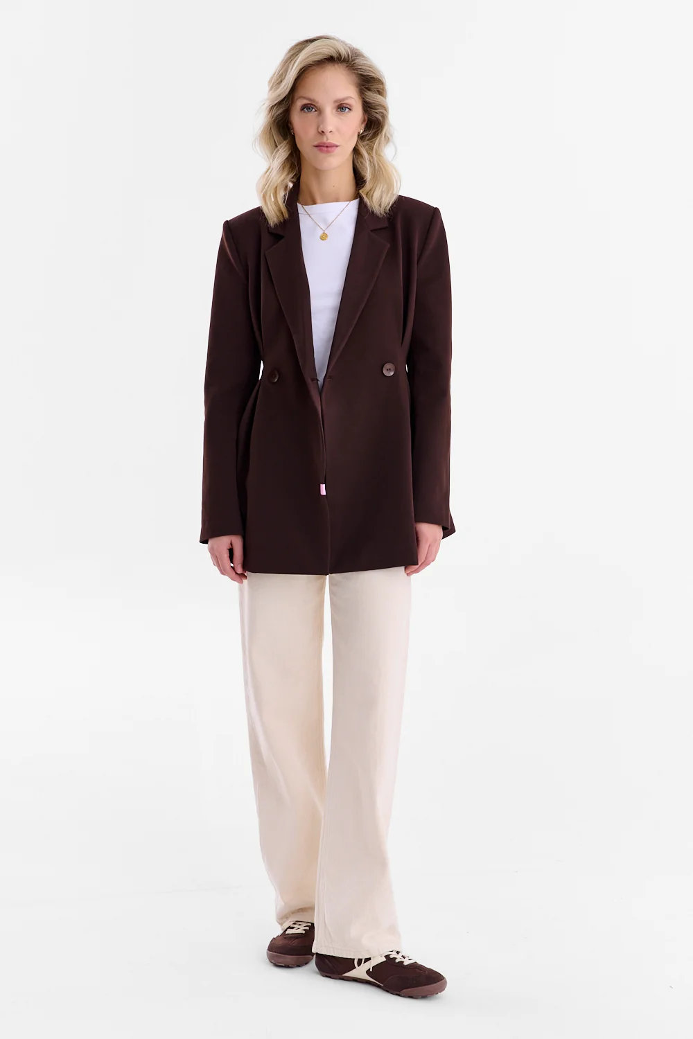 Marynarka taliowana Brown Muse - Image 12