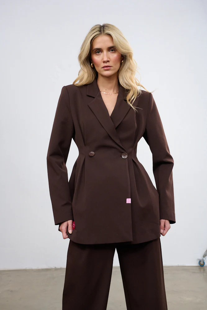 Marynarka taliowana Brown Muse - Image 3