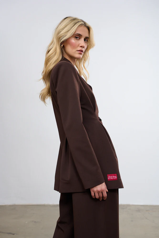 Marynarka taliowana Brown Muse - Image 9