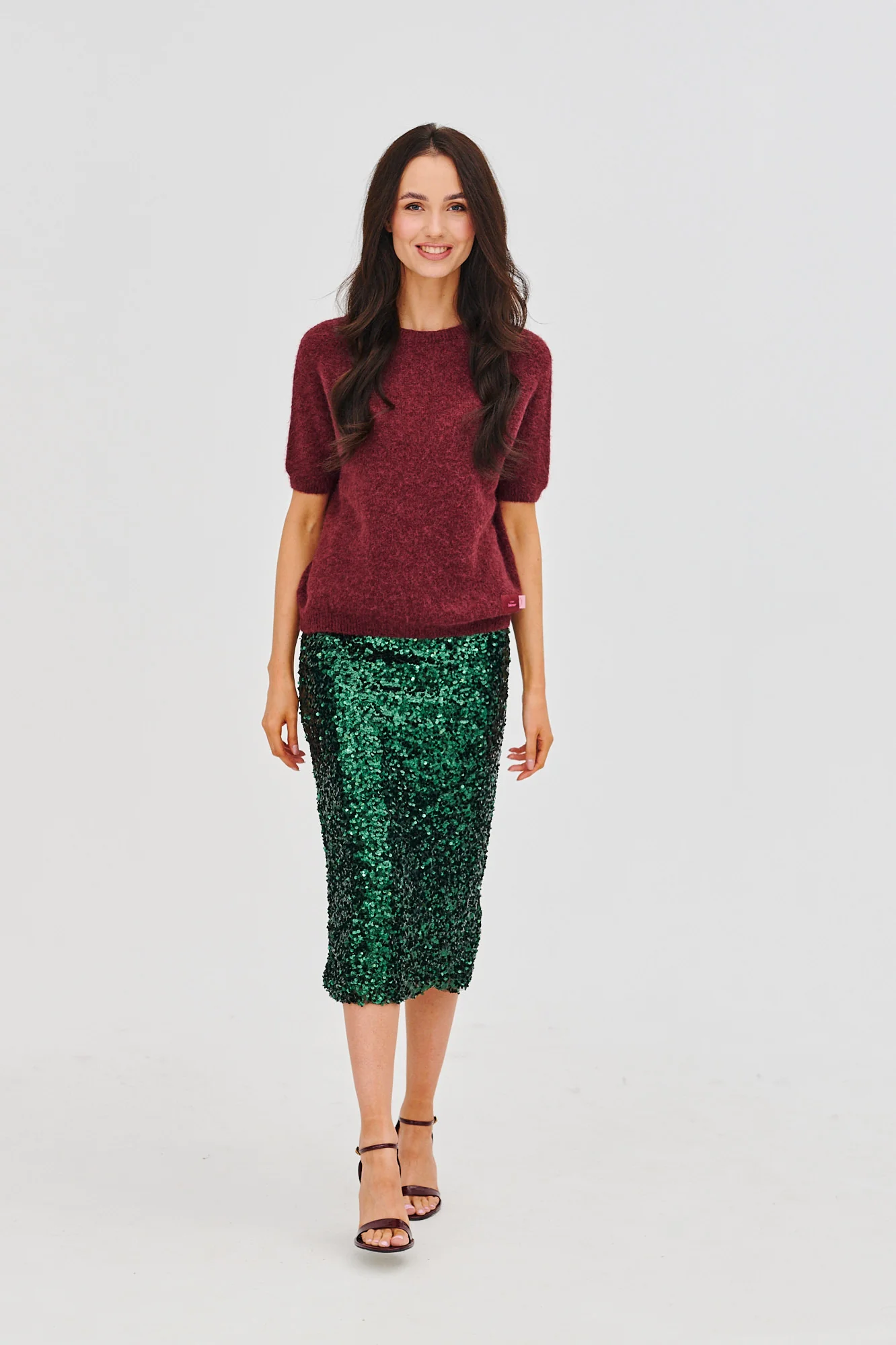 Spódnica cekinowa Emerald Glam - Image 11