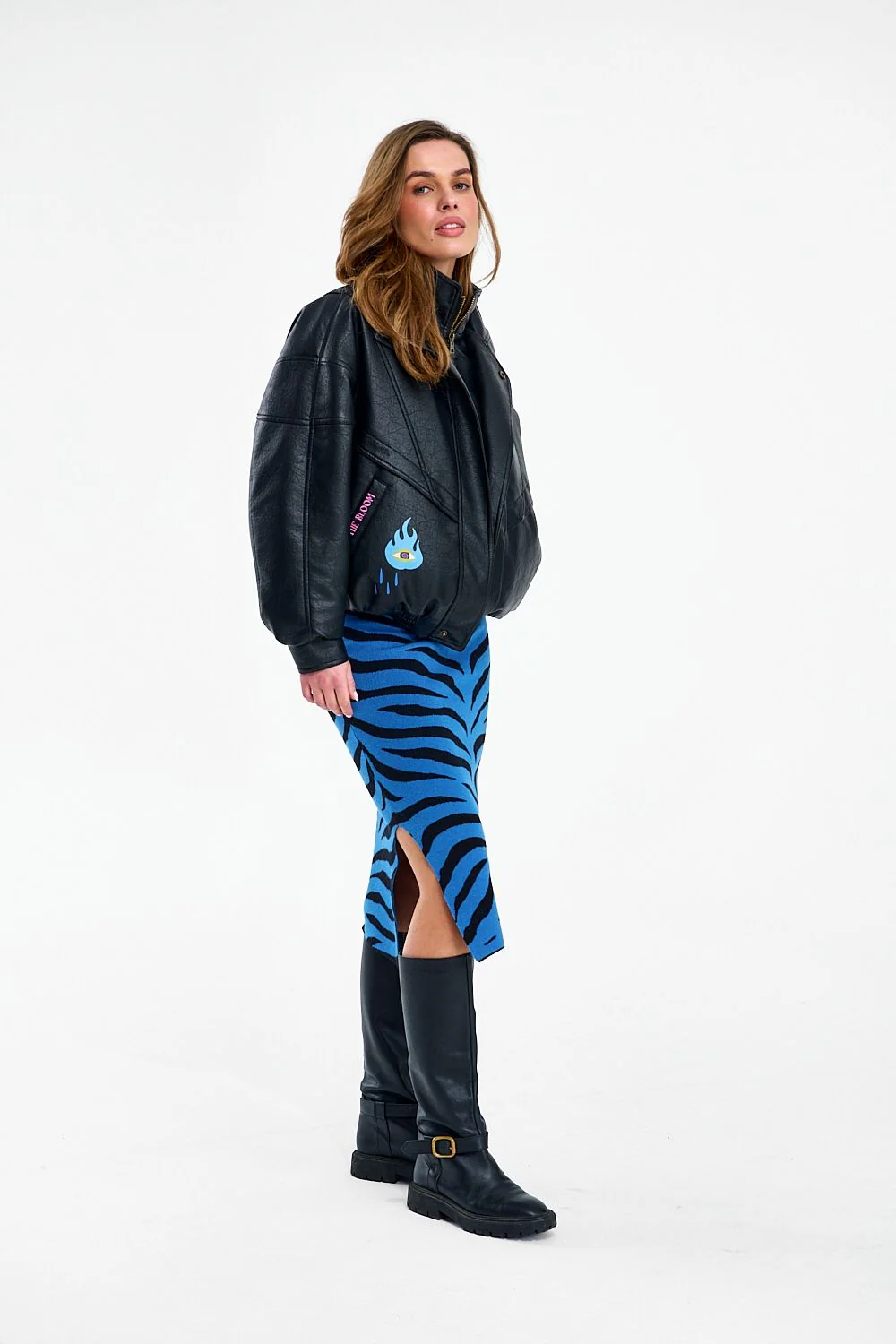 Spódnica dzianinowa Blue Rebel - Image 13