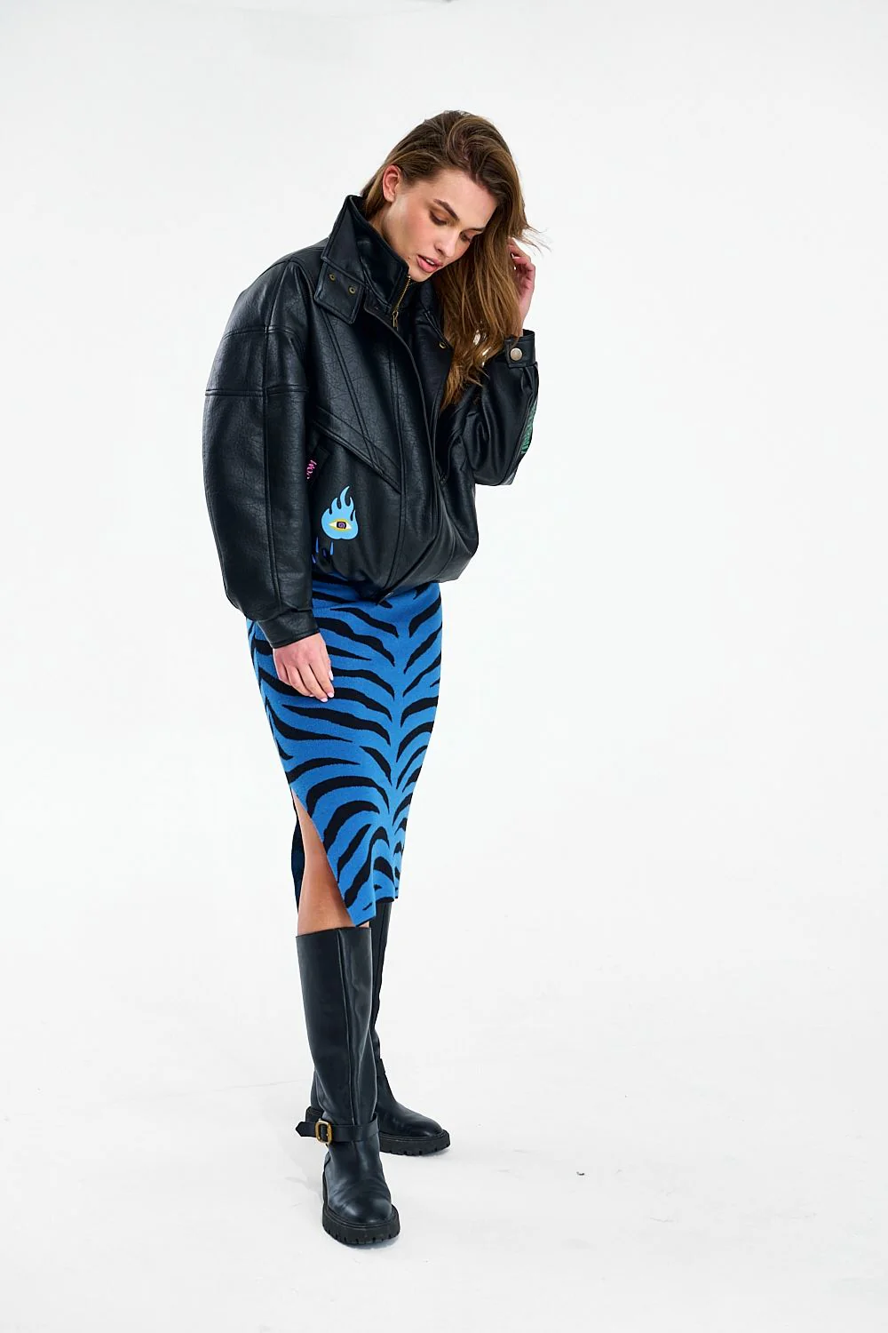 Spódnica dzianinowa Blue Rebel - Image 14