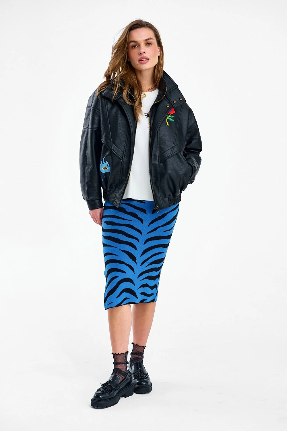 Spódnica dzianinowa Blue Rebel - Image 8