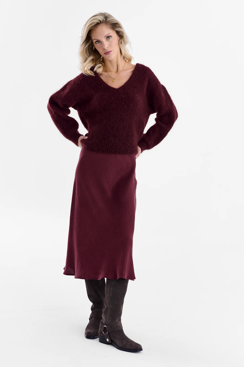 Spódnica midi Mulberry Delight - Image 10