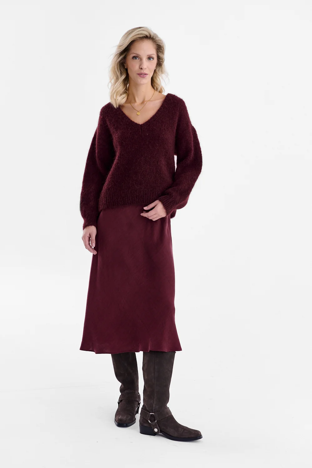 Spódnica midi Mulberry Delight - Image 3