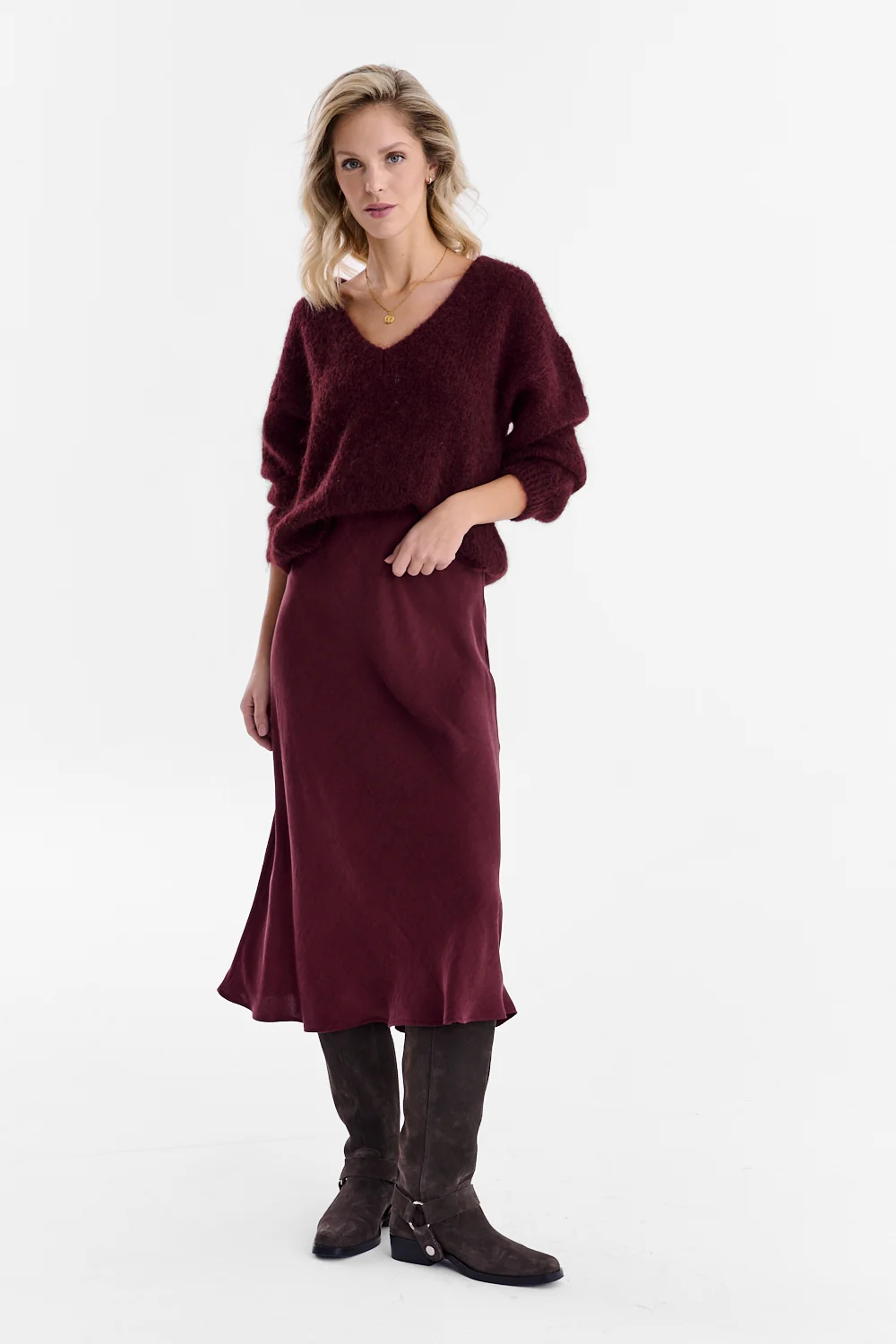 Spódnica midi Mulberry Delight - Image 4