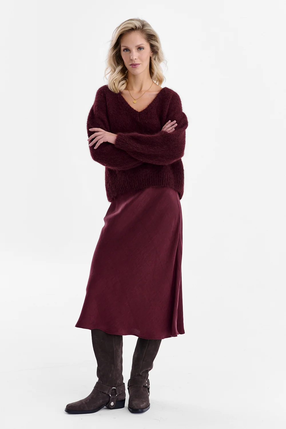 Spódnica midi Mulberry Delight - Image 9