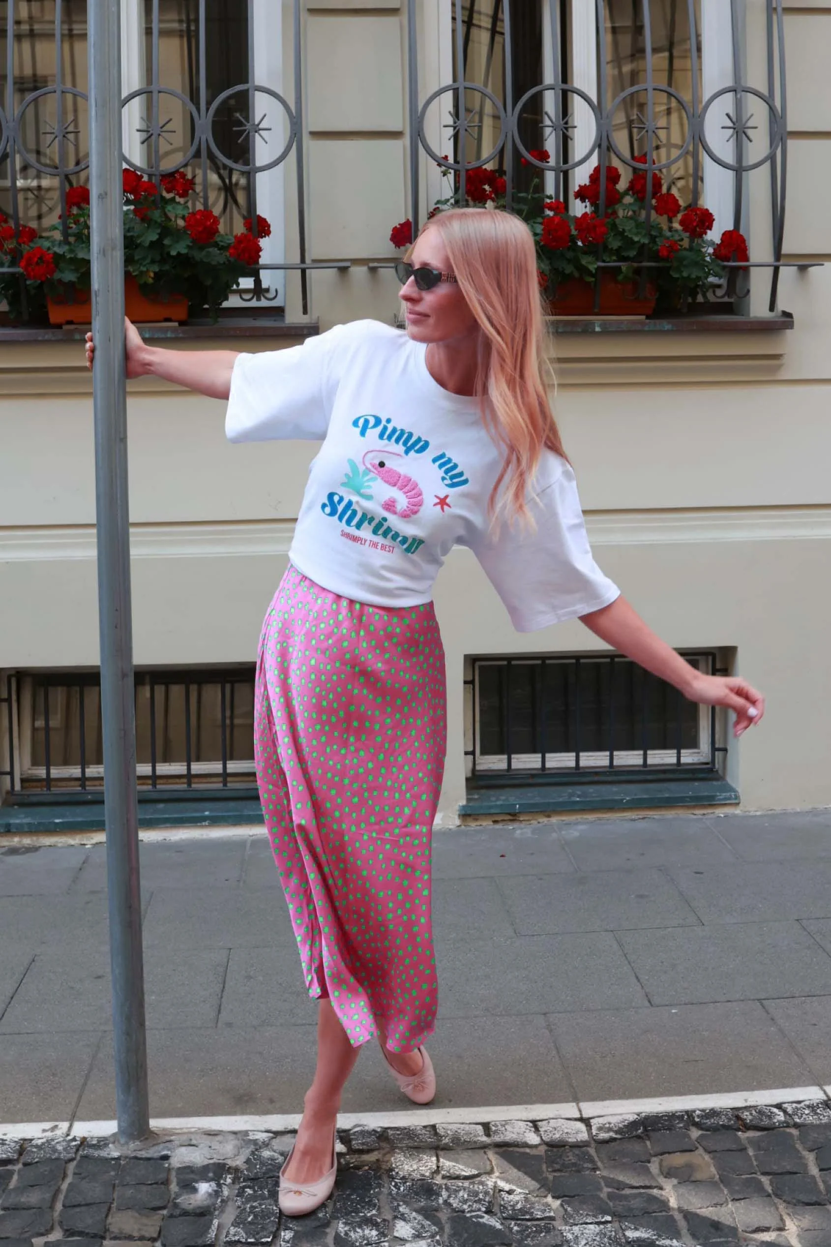 Spódnica midi Thunder Pink - Image 10