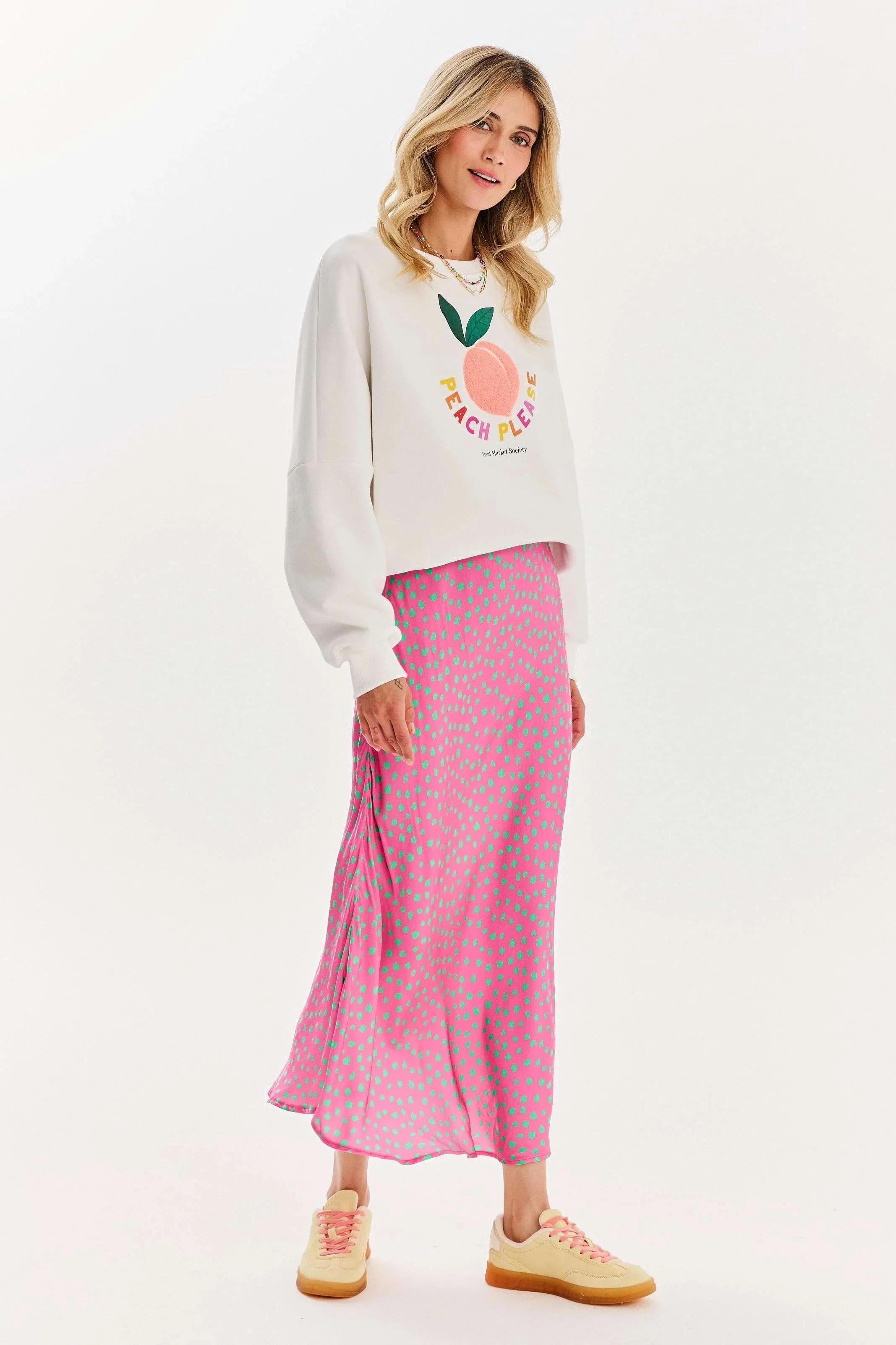 Spódnica midi Thunder Pink - Image 13