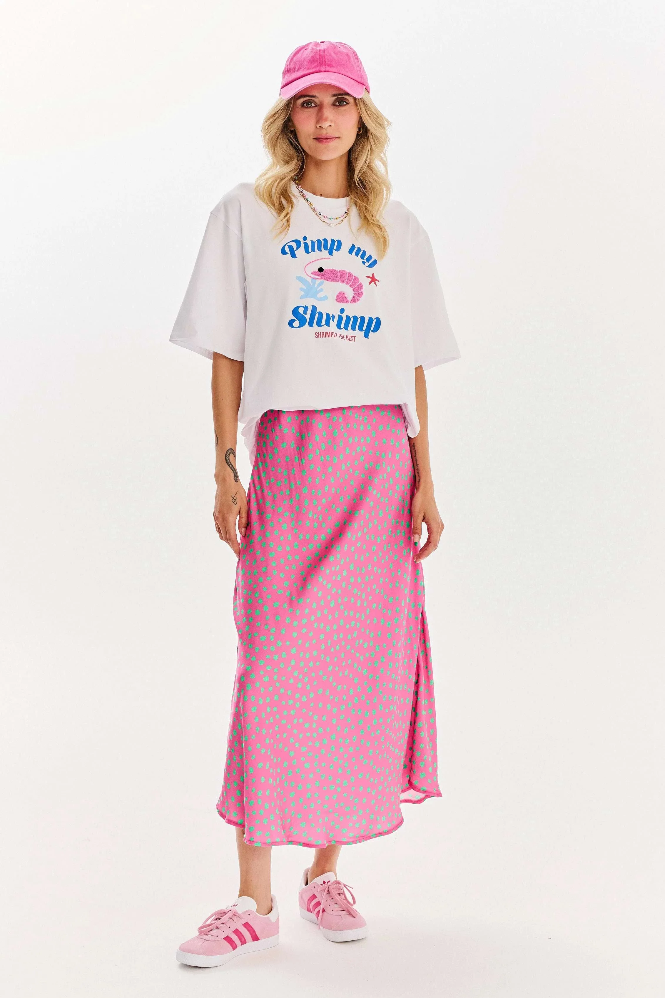 Spódnica midi Thunder Pink - Image 15