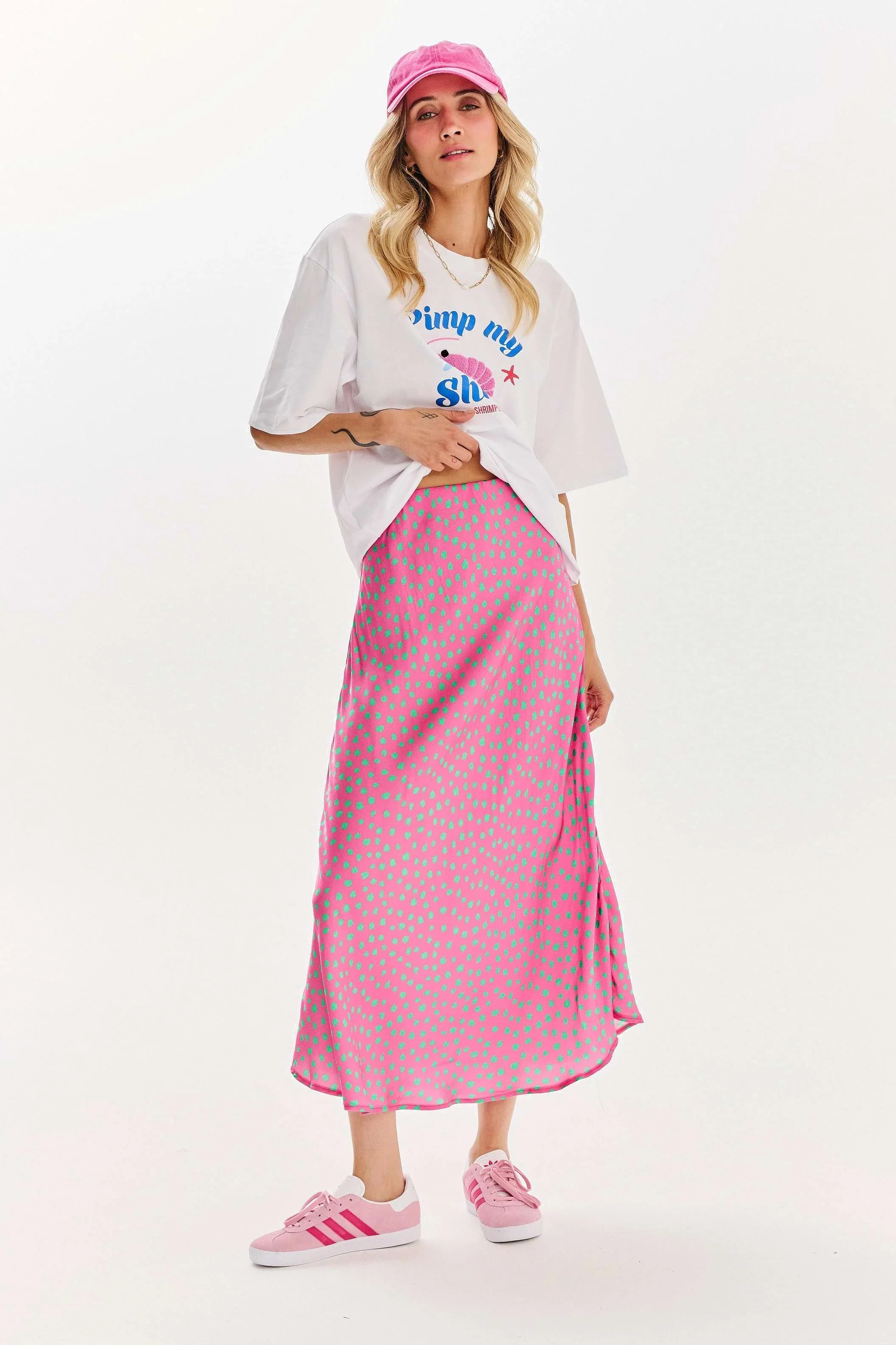Spódnica midi Thunder Pink - Image 2