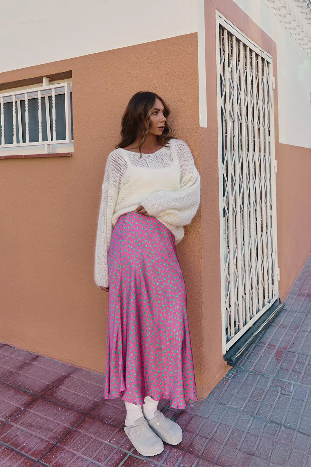 Spódnica midi Thunder Pink - Image 3