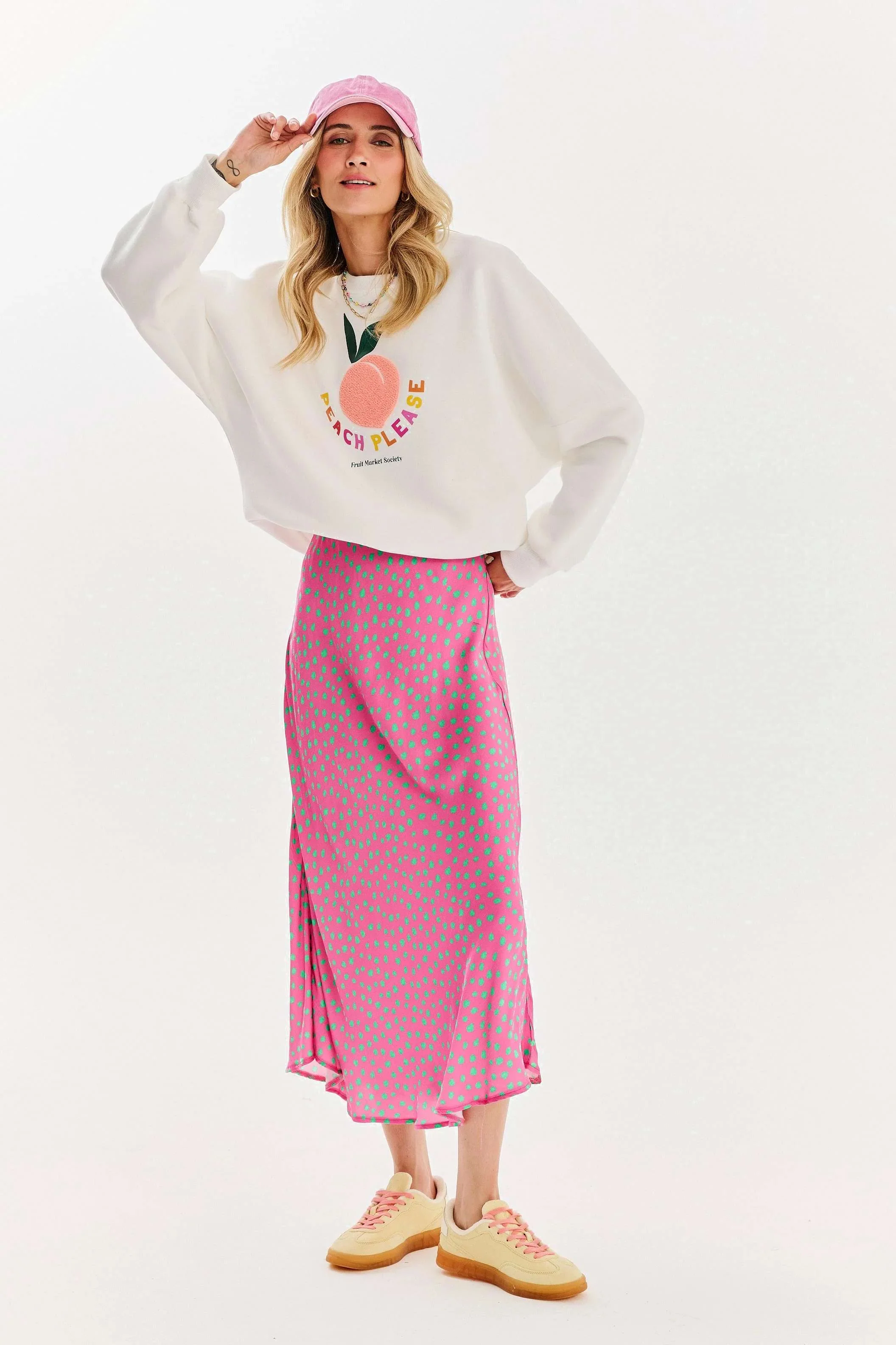 Spódnica midi Thunder Pink - Image 8
